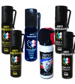 Bombe lacrymogène PUNCH - Spray mini au CS GAZ 15 ml à 6,50 €